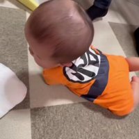 寝返りに成功♡