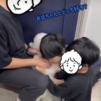 パパと犬と子ども