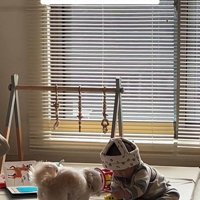 おもちゃで遊ぶワンコと赤ちゃん6