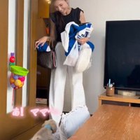 満面の笑みで挨拶♡