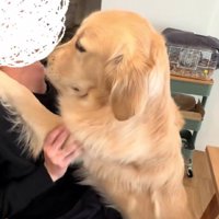 ホールドされるパパ