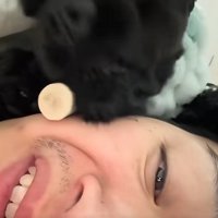 嬉しそうなパパ