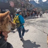 人が多くて緊張気味のソラくん