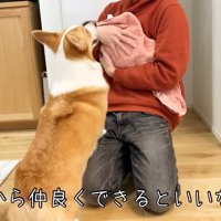思わずグイッと近づいてしまうむぎ君
