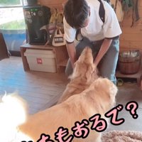 お兄ちゃん帰宅時のボスくん＆ルナちゃん9
