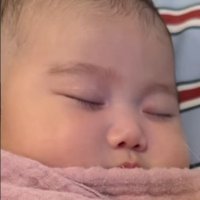 ぐっすり眠っている赤ちゃん