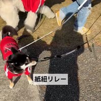 「紙紐リレー」スタート！