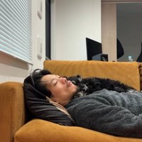 眠る犬
