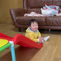 上手に滑れて大喜び！