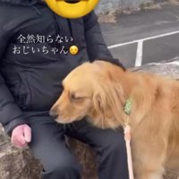 おじいちゃんに甘え始めた