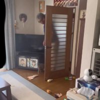 パパが帰宅すると…