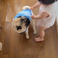 くるくる回り続ける2人♪