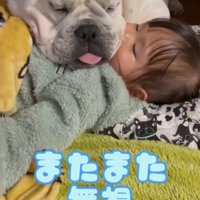 横になって目を閉じる女の子