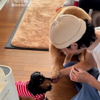 手を出す海丸くん