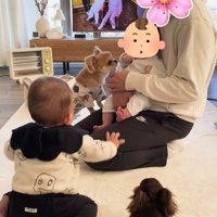 ハナちゃんと赤ちゃんたちの交流⑩