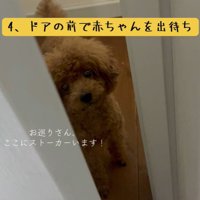 ドアの前で出待ち