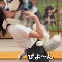 ママに抱っこしてもらう♪