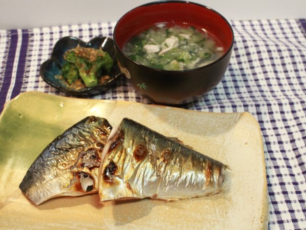 旬の鯖とあったか豚汁の和風定食