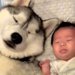 『赤ちゃんに育てられた大型犬…？』一緒に過ごしていくうちに覚えてしまった『まさかの行動』が153万再生「大きな赤ちゃんで草」「可愛すぎ」