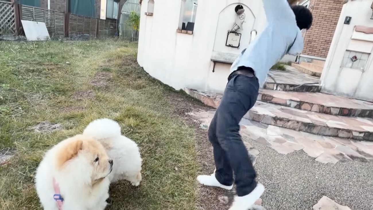 うっかり滑って転倒！！