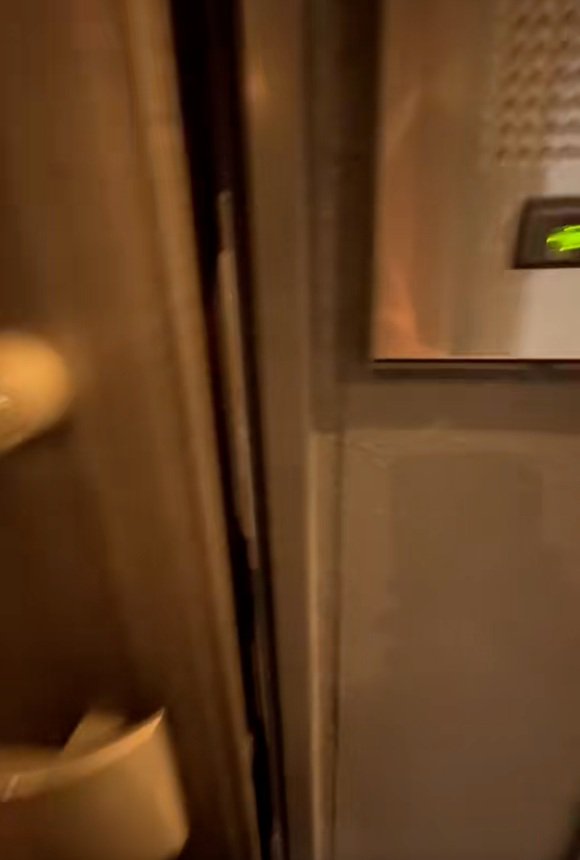 ドアを開ける飼い主さん