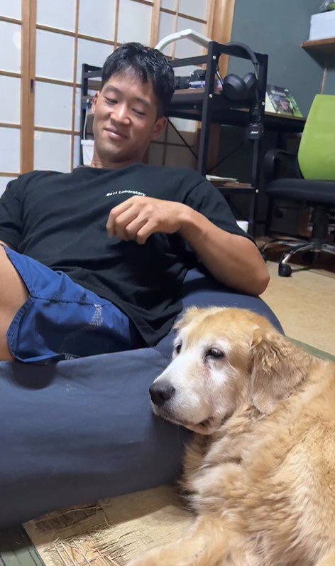 きんちゃんと飼い主さんのやり取り