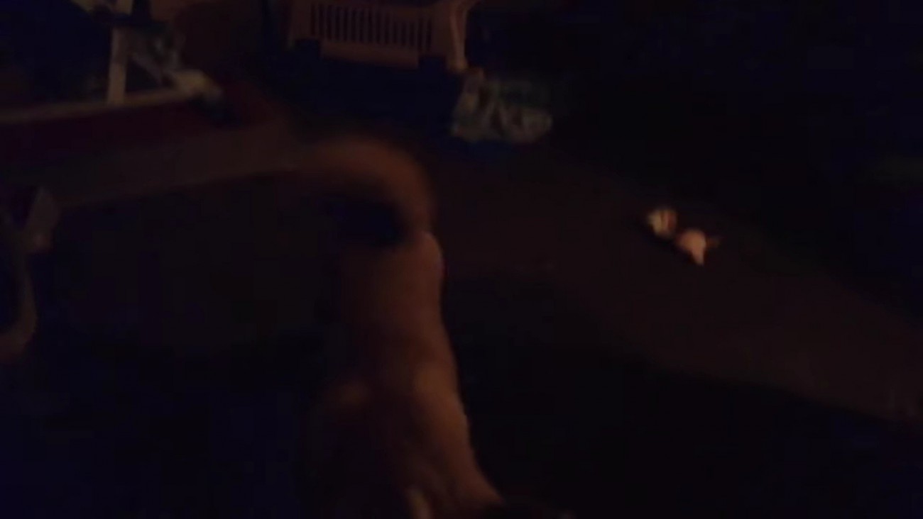 夜になって電気を消すと…