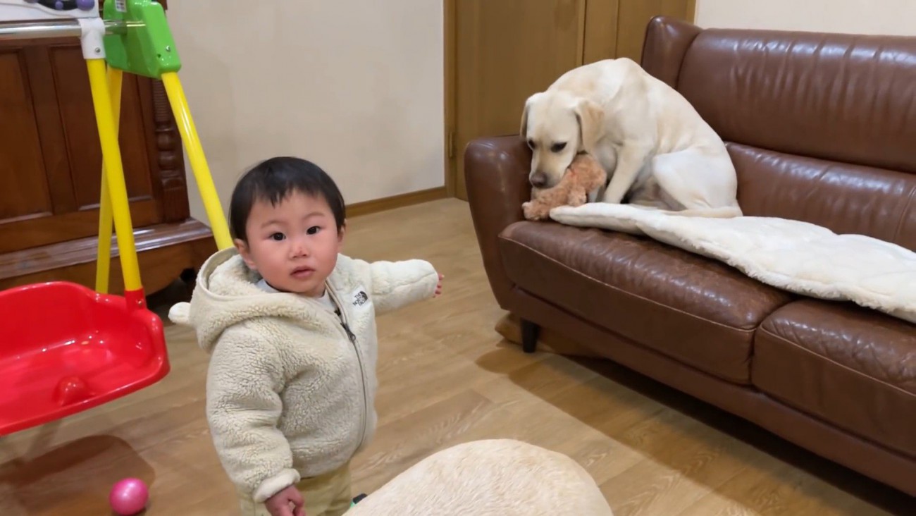 サンちゃんに取られてしまいました！