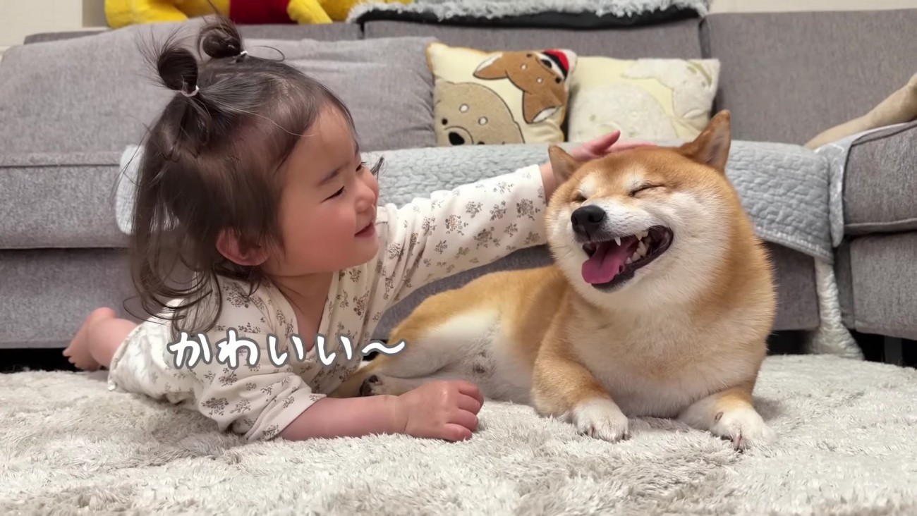 勝利を称えるほのちゃん