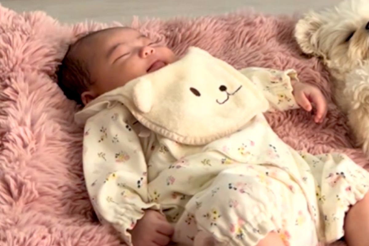 気持ちよさそうに眠る赤ちゃんの隣で、犬が一緒になって…あまりにも愛おしい『赤ちゃん返り』が58万再生「寝方と寝顔が可愛い」「幸せな時間」