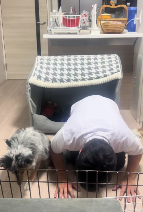 ヒメサンと並んで…