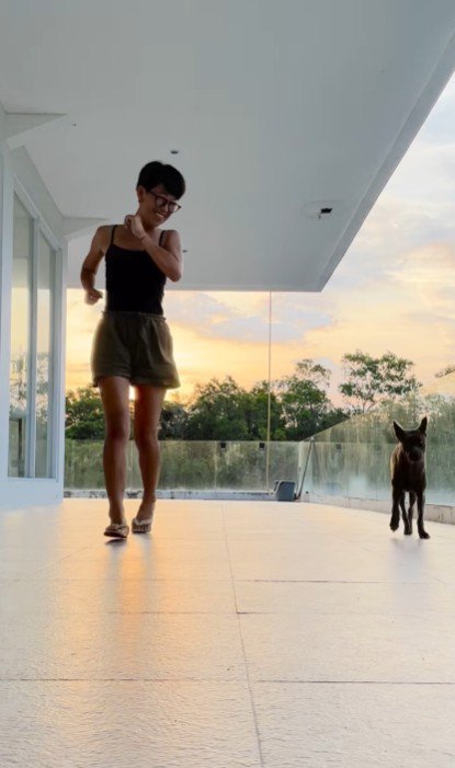 自分の足で走れるよ♪