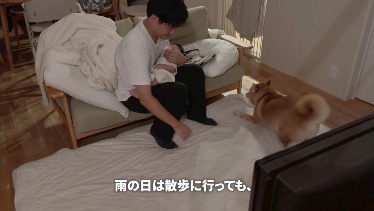 楽しくてはしゃぐむぎちゃん