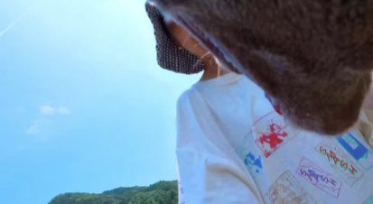 投稿主さんの顔が映った！