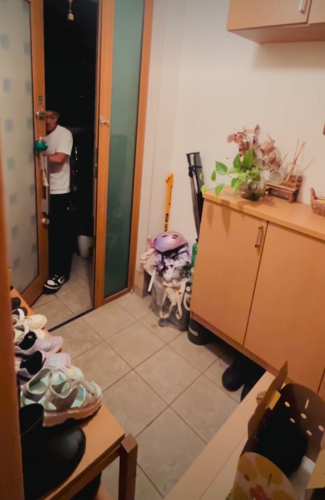 帰宅する男の子