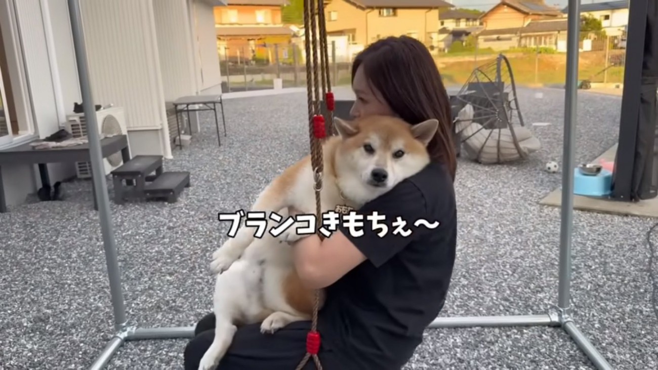 満足そうなおもちくん