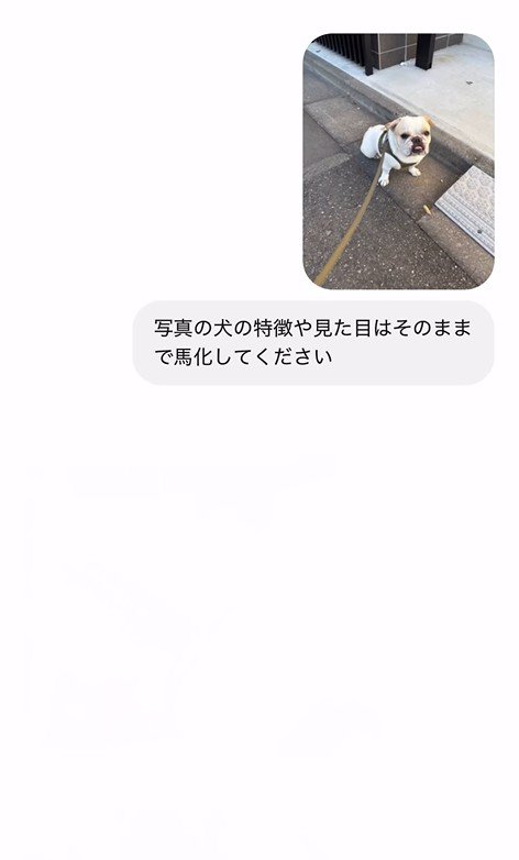 みやびちゃんを馬に加工