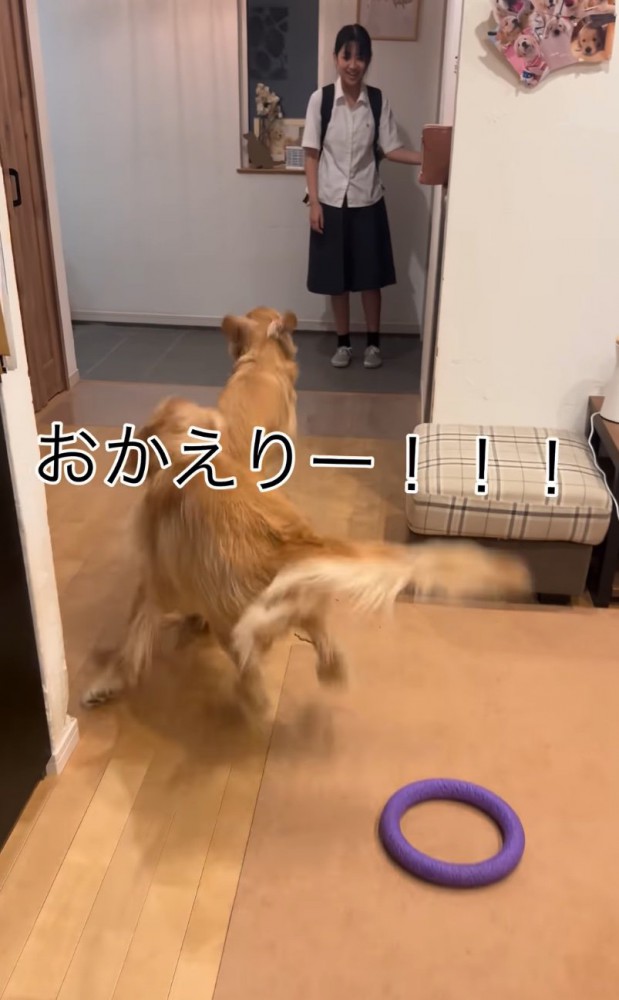 娘さんの帰宅