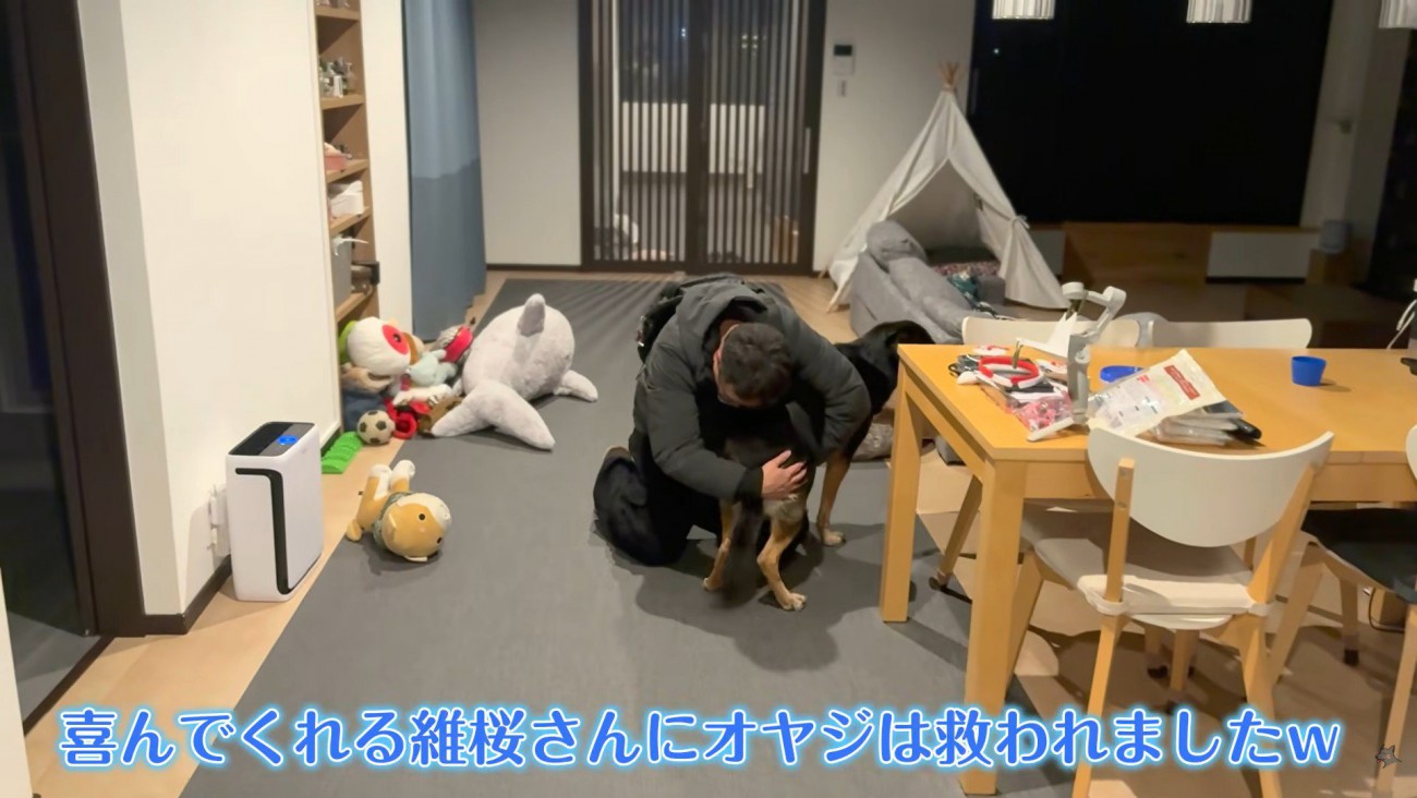 感謝の気持ちを込めてハグ♡