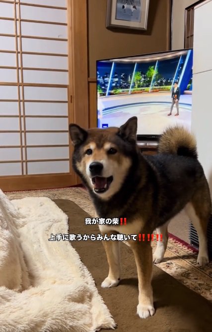 歌い出したしゅんくん