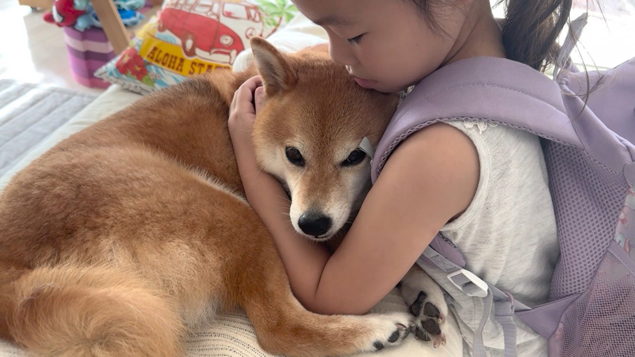 2人とも寂しそう…