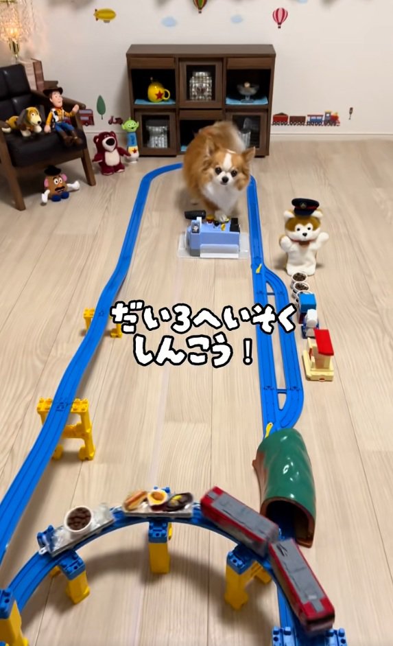 変速させるラピくん