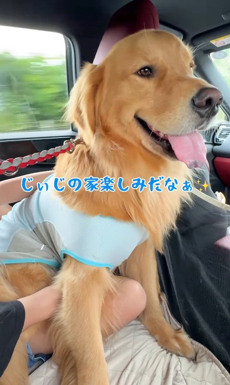 「楽しみだな～」とお目目をキラキラ