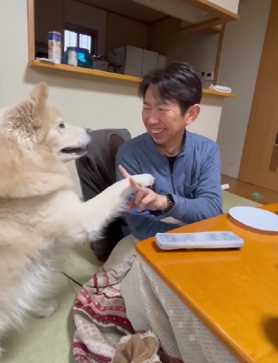 お父さんも思わずニッコリ