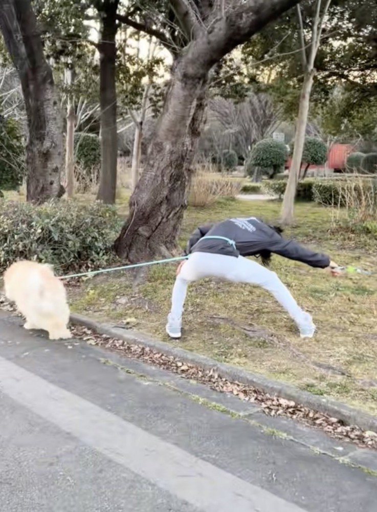 真逆に引っ張られてる！