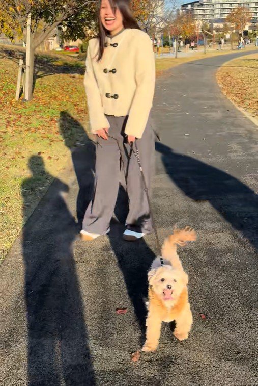 お散歩中のチャックくん3