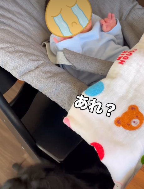 泣いてる赤ちゃん