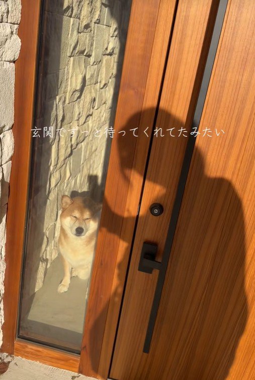 ドアの向こうに長三郎くんが！