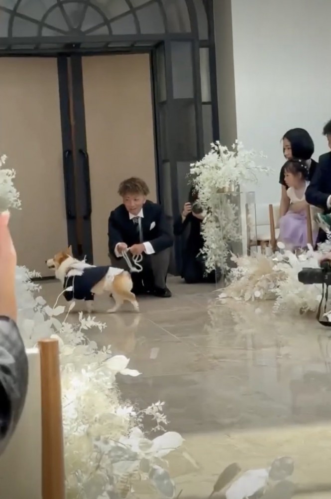 近くのゲストにご挨拶