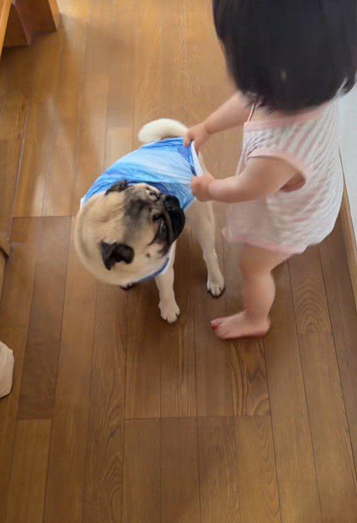 くるくる回り続ける2人♪